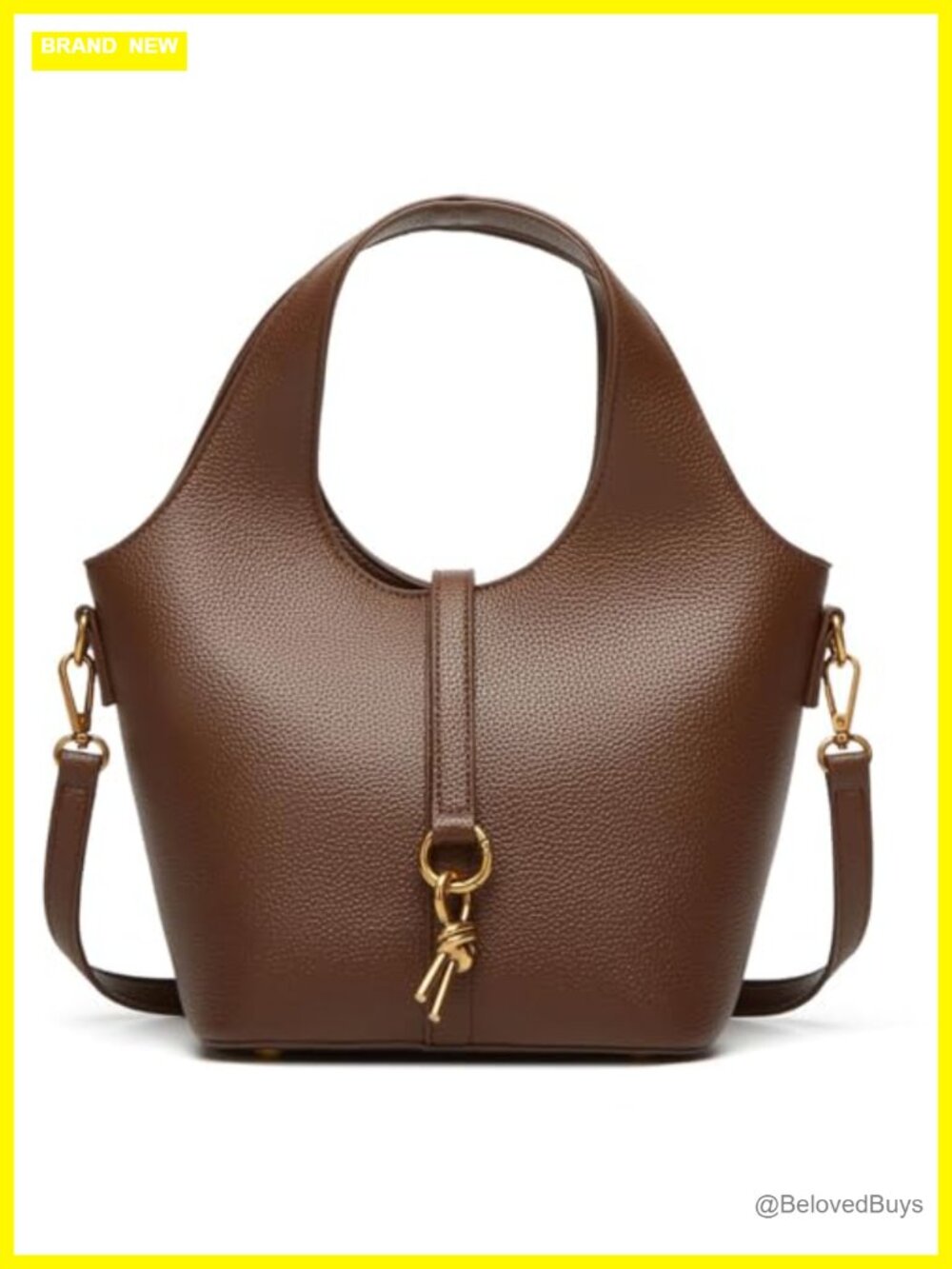 Women Bucket Bag PU Leather Hobo Shoulder Crossbody Vintage Tote